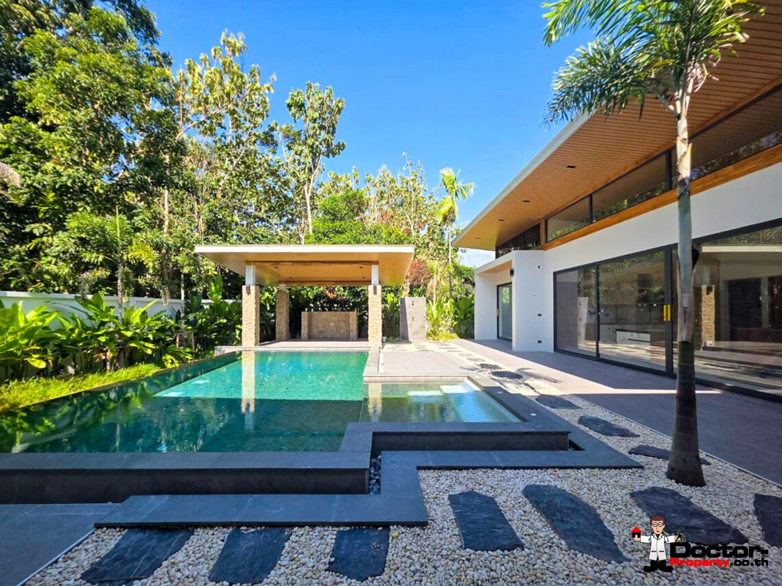 New 3 Bedroom Private Pool Villa with Spacious Garden in Mae Nam, Koh Samui – For Sale